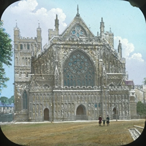 Scenery of Devon - Exeter Cathedral - The West Front Scenery of Devon - Exeter Cathedral - The West Front