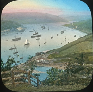 Scenery of Devon - View up the Dart from Dartmouth Scenery of Devon - View up the Dart from Dartmouth