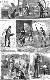 Activities Gallery: Scenes of peasant working life, Ireland
