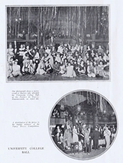 Two scenes of Univeristy College Ball held at the Palais de Two scenes of Univeristy College Ball held at the Palais de
