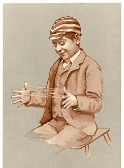 <b class=qtipBold><figcaption>Schoolboy/Cat's Cradle</figcaption></b><br>Schoolboy playing cat's cradle<br><em>© Mary Evans Picture Library</em> Schoolboy/Cat's Cradle