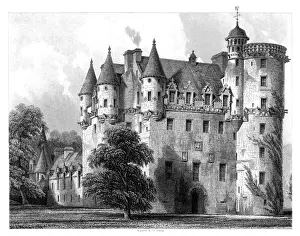 Prints of Fraser Castle, Aberdeenshire Country Prints: Print of Fraser Castle, Aberdeenshire