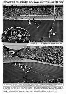 Twickenham Gallery: Scotland Wins Calcutta Cup 1938