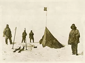 Skis Gallery: Scott at Amundsens Tent