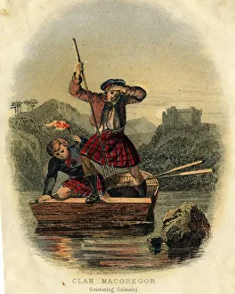 Fork Gallery: Scottish Types - Leistering Salmon, Clan MacGregor