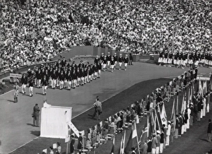 Scout leading Britain at the 1948 London Olympics Scout leading Britain at the 1948 London Olympics