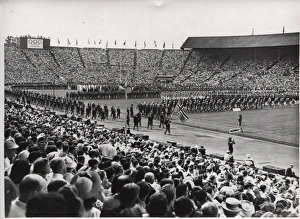 Scout leading Norway at 1948 London Olympics Scout leading Norway at 1948 London Olympics