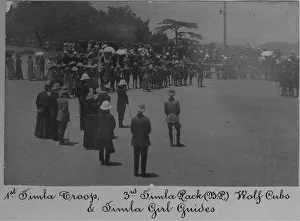 Scouts, cubs and guides at Simla, India Scouts, cubs and guides at Simla, India