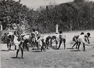 Scouts and cubs at work, Ghana, West Africa Scouts and cubs at work, Ghana, West Africa