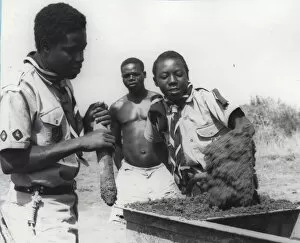 Scouts on an outdoor activity, Ghana, West Africa