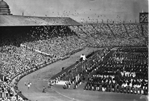 Scouts releasing pigeons at Olympics Scouts releasing pigeons at Olympics