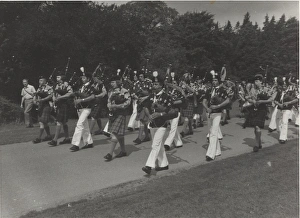 Scouts and Sea Scouts playing bagpipes, Edinburgh Scouts and Sea Scouts playing bagpipes, Edinburgh
