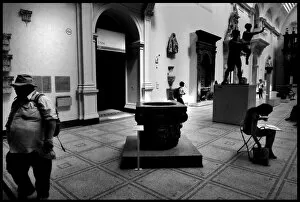 Images Dated 22nd July 2012: Sculpture gallery V&A London tourists