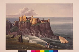 Images Dated 19th August 2004: S.E. view of Dunluce Castle from the Rockheads