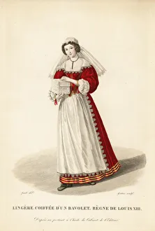 Seamstress in Bavolet, reign of Louis XIII, 1610-1643 Seamstress in Bavolet, reign of Louis XIII, 1610-1643