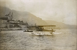 Monte Carlo Gallery: Seaplane taking off at Monte Carlo, Principality of Monaco