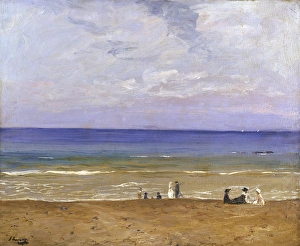 <b class=qtipBold><figcaption>Seascape, by Sir John Lavery</figcaption></b><br>Seascape, by Sir John Lavery (1856-1941).<br><em>© Mary Evans Picture Library</em> Seascape, by Sir John Lavery