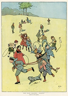 The Four Seasons, Spring, by John Hassall The Four Seasons, Spring, by John Hassall