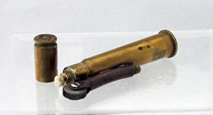 Second World War Trench Art lighter - a 303 rifle bullet Second World War Trench Art lighter - a 303 rifle bullet