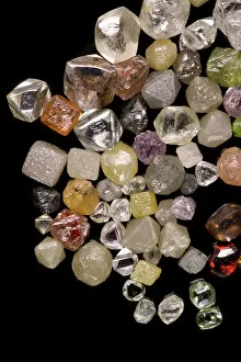 Selection of diamond crystals
