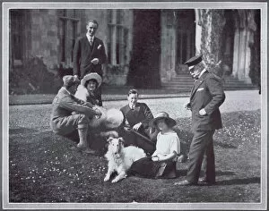 The Selfridge family at Highcliffe Castle, 1921