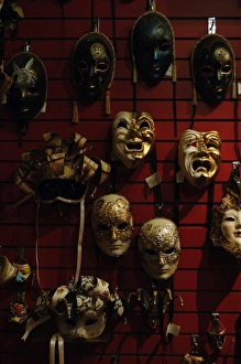 Selling masks. Interior store. French Quarter. New Orleans Selling masks. Interior store. French Quarter. New Orleans