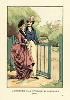 A sentimental walk in the Abbey of Longchamps, 1836 A sentimental walk in the Abbey of Longchamps, 1836