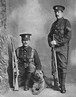 A sentry dog with the Norfolk regiment A sentry dog with the Norfolk regiment