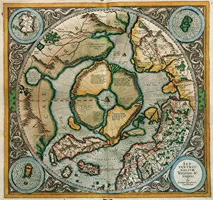 Arctic Gallery: Septentrionalium Terrarum descriptio, 1595, by Gerardus Merc