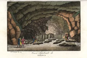 Sepulchral cave with mummies of the Guanche Sepulchral cave with mummies of the Guanche