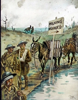Sergeant expressing himself to seated trooper on his horse Sergeant expressing himself to seated trooper on his horse