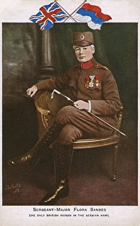 Sergeant-Major Flora Sandes - British Woman in Serbian Army Sergeant-Major Flora Sandes - British Woman in Serbian Army