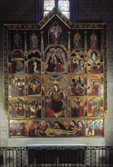 SERRA, Pere (1343-1406). Altarpiece of the Arrival SERRA, Pere (1343-1406). Altarpiece of the Arrival