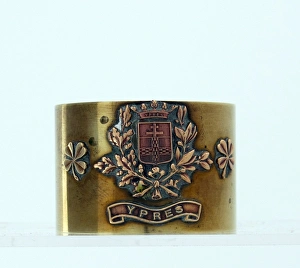 Serviette ring with the Coat of Arms of Ypres Serviette ring with the Coat of Arms of Ypres