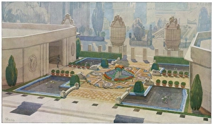<b class=qtipBold><figcaption>Sevre Garden & Exhib</figcaption></b><br>The Sevres company pavillon, designed by Patout and Ventre with gardens designed by Henri Rapin at the L'Exposition Internationale Des Arts Decoratifs et Industriels Modernes, Paris.<br><em>© Mary Evans Picture Library</em> Sevre Garden & Exhib