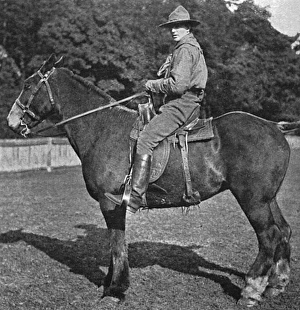 Sgt. Major Pete Robinson, cowboy horse breaker, 1916 Sgt. Major Pete Robinson, cowboy horse breaker, 1916