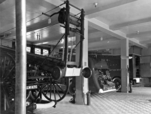Shadwell fire station appliance room, Cable Street, E1 Shadwell fire station appliance room, Cable Street, E1