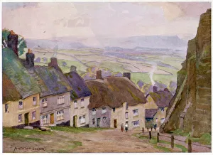 <b class=qtipBold><figcaption>Shaftesbury/Gold Hill</figcaption></b><br>Shaftesbury, Dorset: Gold Hill<br><em>© Mary Evans Picture Library</em> Shaftesbury/Gold Hill