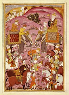 Persians Gallery: Shahnameh. The Book of Kings. 16th c. First Meeting