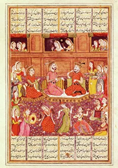 Persians Gallery: Shahnameh. The Book of Kings. 16th c. Zal meets