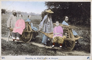 Shanghai District, China - Travelling by wheelbarrow Shanghai District, China - Travelling by wheelbarrow