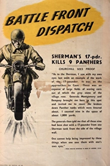 Sherman tank destroys nine Panther tanks Sherman tank destroys nine Panther tanks