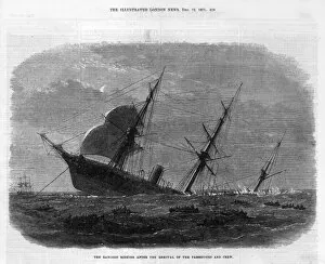 Rangoon Collection: The ship Rangoon sinks, 1871