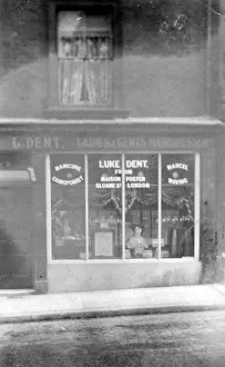 Shop-front - Premises of Luke Dent - Barber, Sheffield, York Shop-front - Premises of Luke Dent - Barber, Sheffield, York