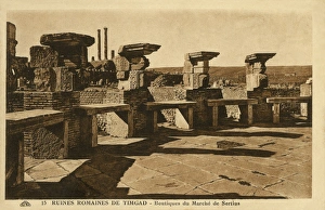 Shops of the Sertius market in the Roman ruins of Timgad Shops of the Sertius market in the Roman ruins of Timgad