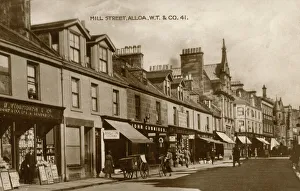The shops on Mill Street, Alloa, Scotland The shops on Mill Street, Alloa, Scotland