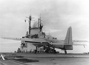 Short Sturgeon TT2 aboard an aircraft carrier Short Sturgeon TT2 aboard an aircraft carrier