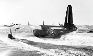 Short Sunderland flying boat, RAF Wig Bay, WW2 Short Sunderland flying boat, RAF Wig Bay, WW2