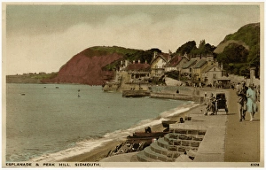 Sidmouth, Devon - Esplanade and Peak Hill Sidmouth, Devon - Esplanade and Peak Hill