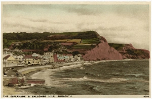 Sidmouth, Devon - The Esplande and Salcombe Hill Sidmouth, Devon - The Esplande and Salcombe Hill